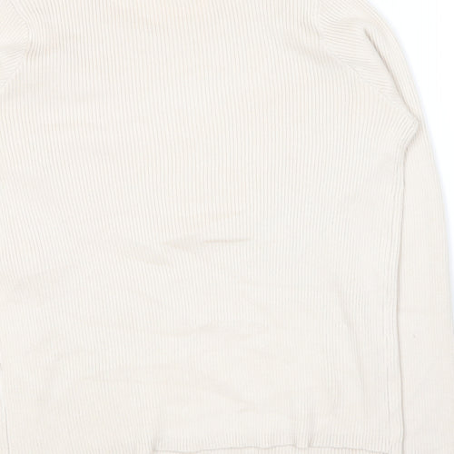 Primark Womens Beige Round Neck  Viscose Pullover Jumper Size 18
