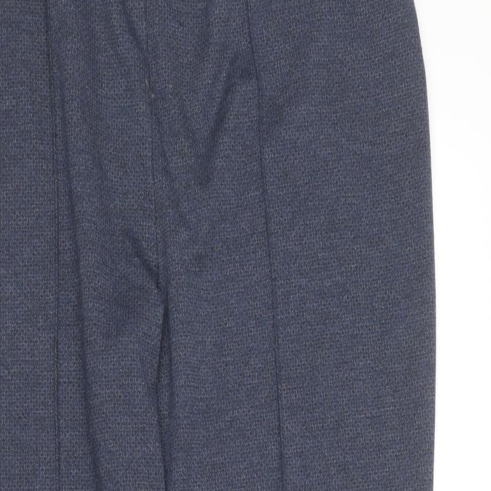 Bonmarché Womens Blue  Polyester Trousers  Size 16 L26 in Regular