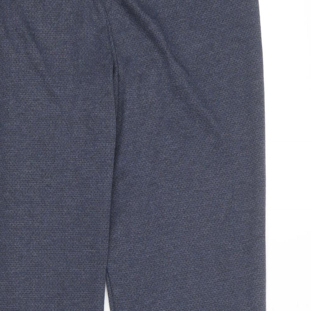Bonmarché Womens Blue  Polyester Trousers  Size 16 L26 in Regular