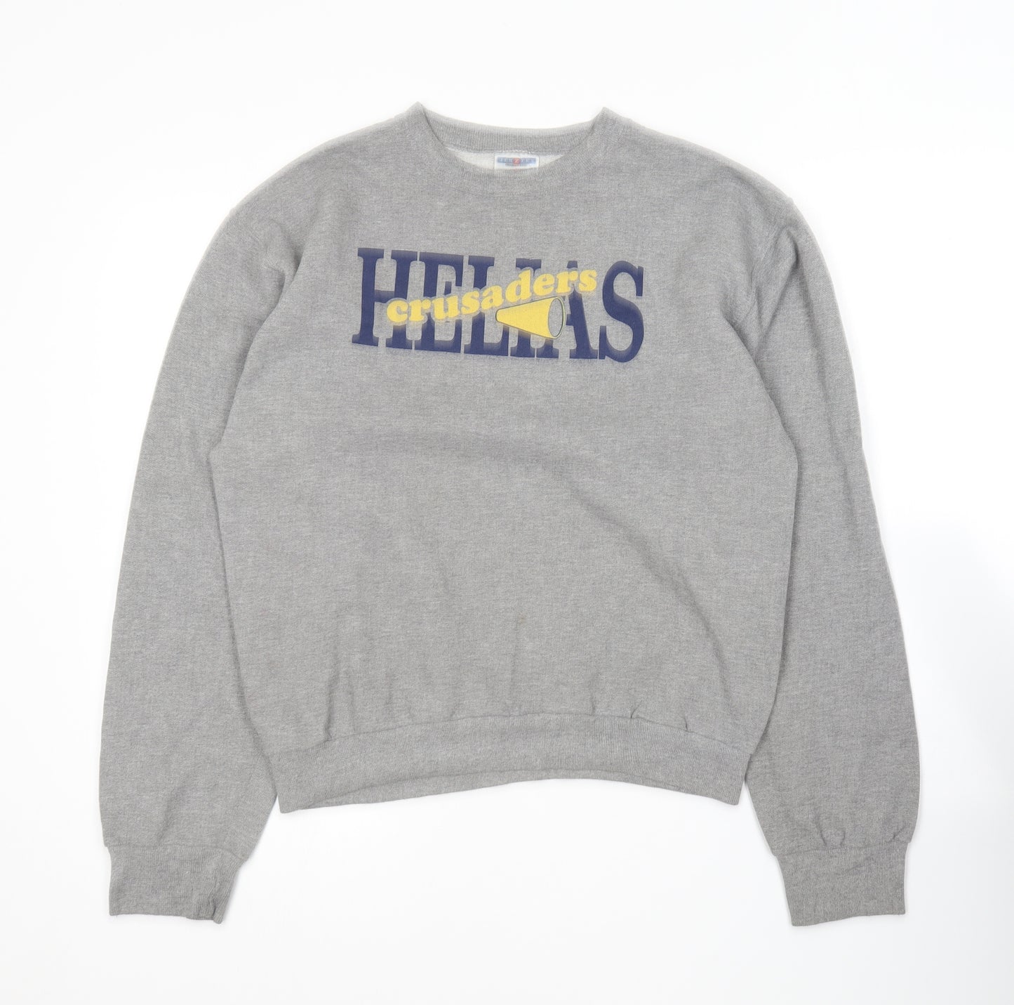 JERZEES Mens Grey  Polyester Pullover Sweatshirt Size S
