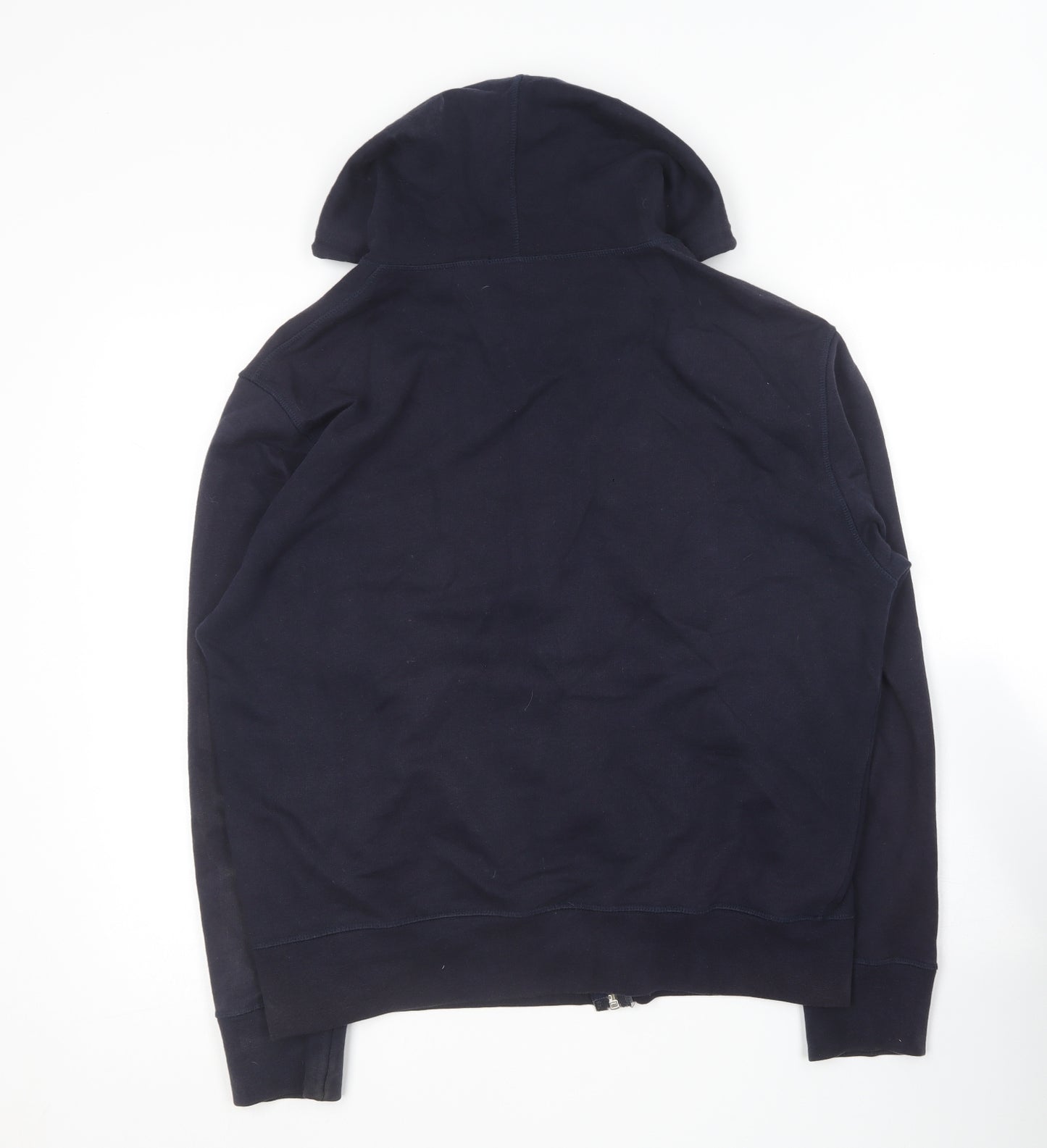 Urban Stone Mens Blue  Cotton Full Zip Hoodie Size L
