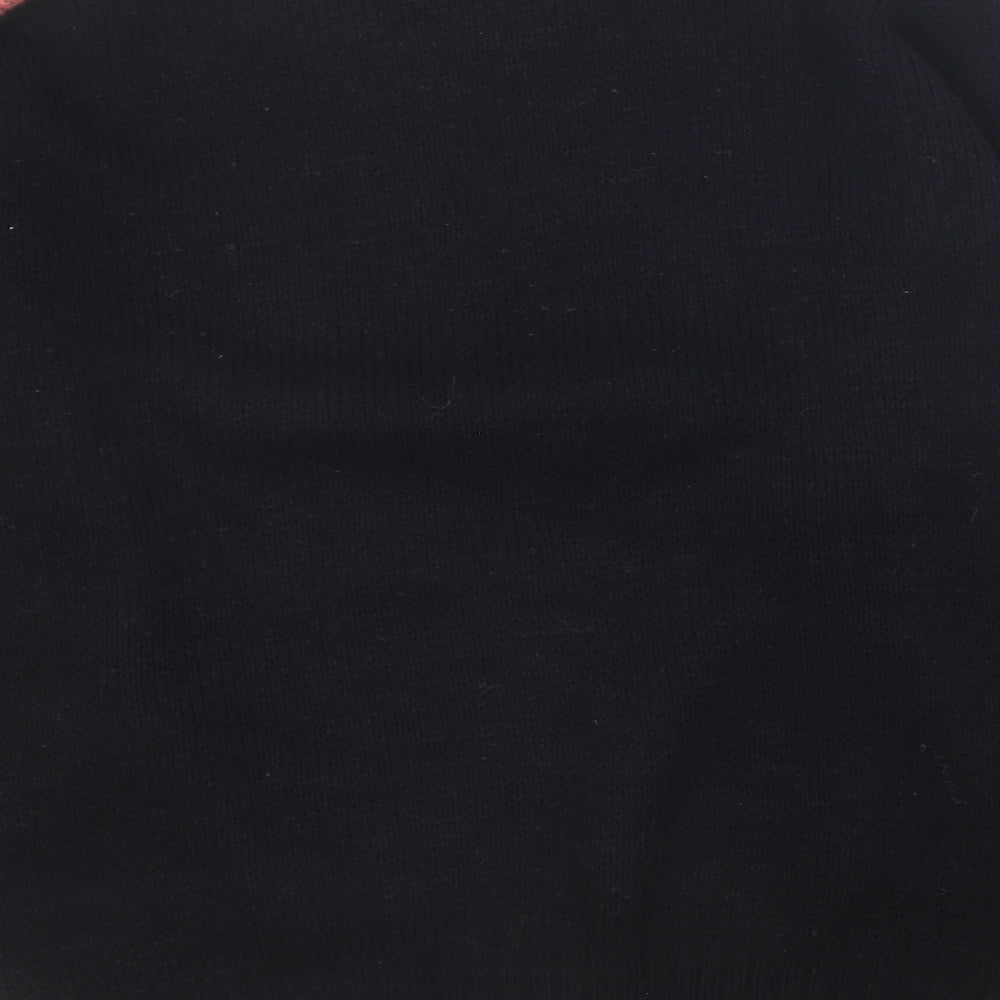 Spy Image Womens Black Round Neck  Acrylic Pullover Jumper Size M