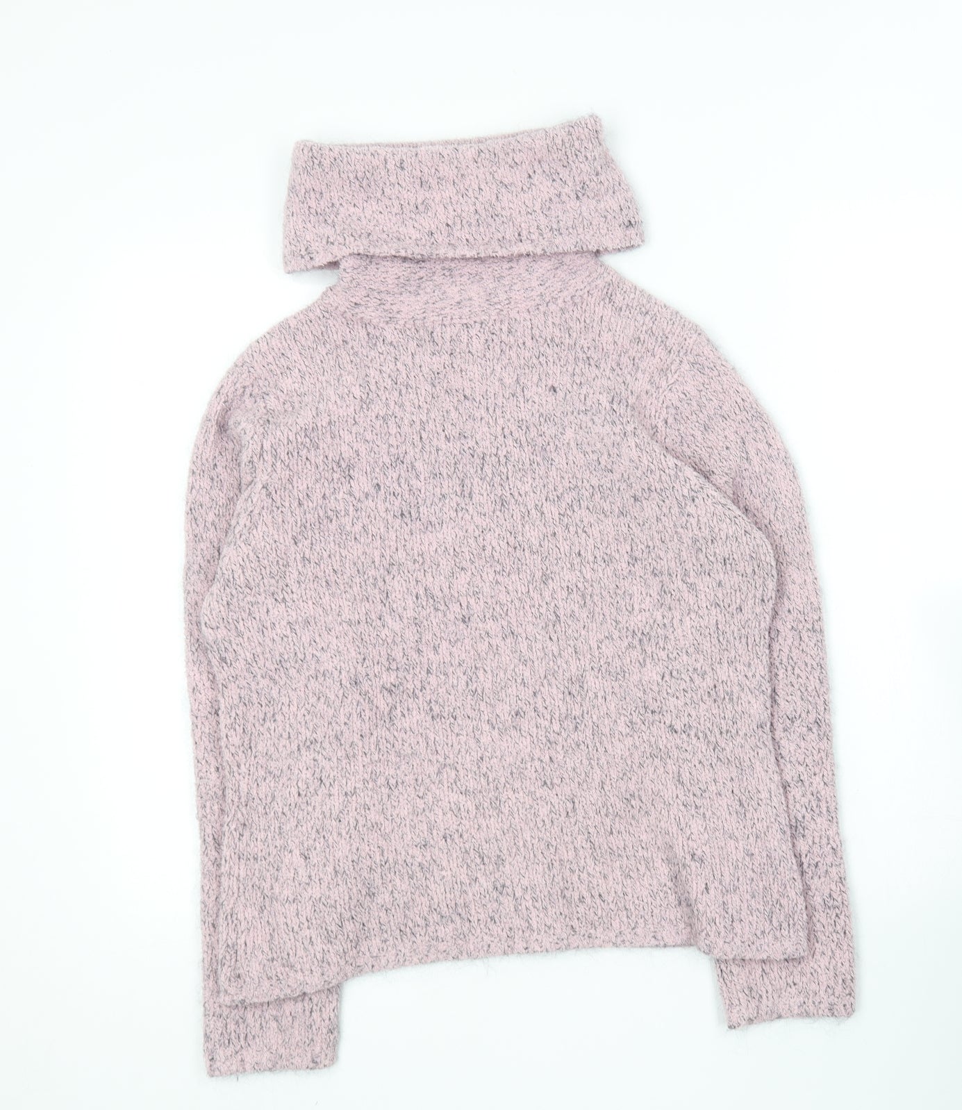 Viz-A-Viz n Womens Pink Roll Neck  Polyester Pullover Jumper Size 10