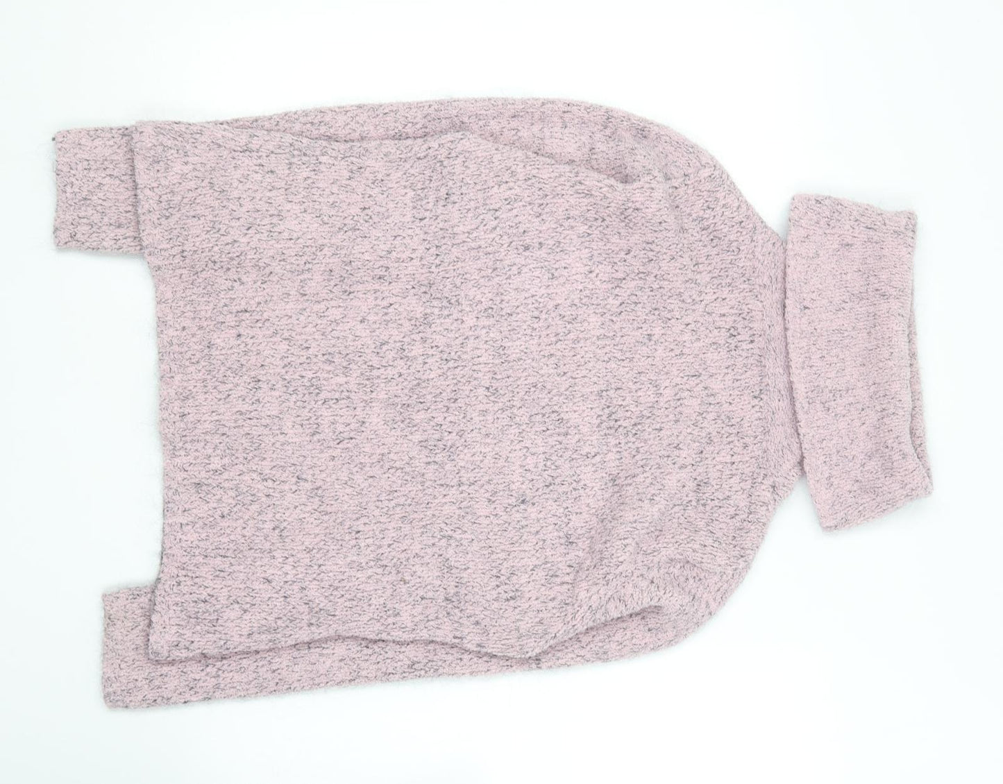 Viz-A-Viz n Womens Pink Roll Neck  Polyester Pullover Jumper Size 10