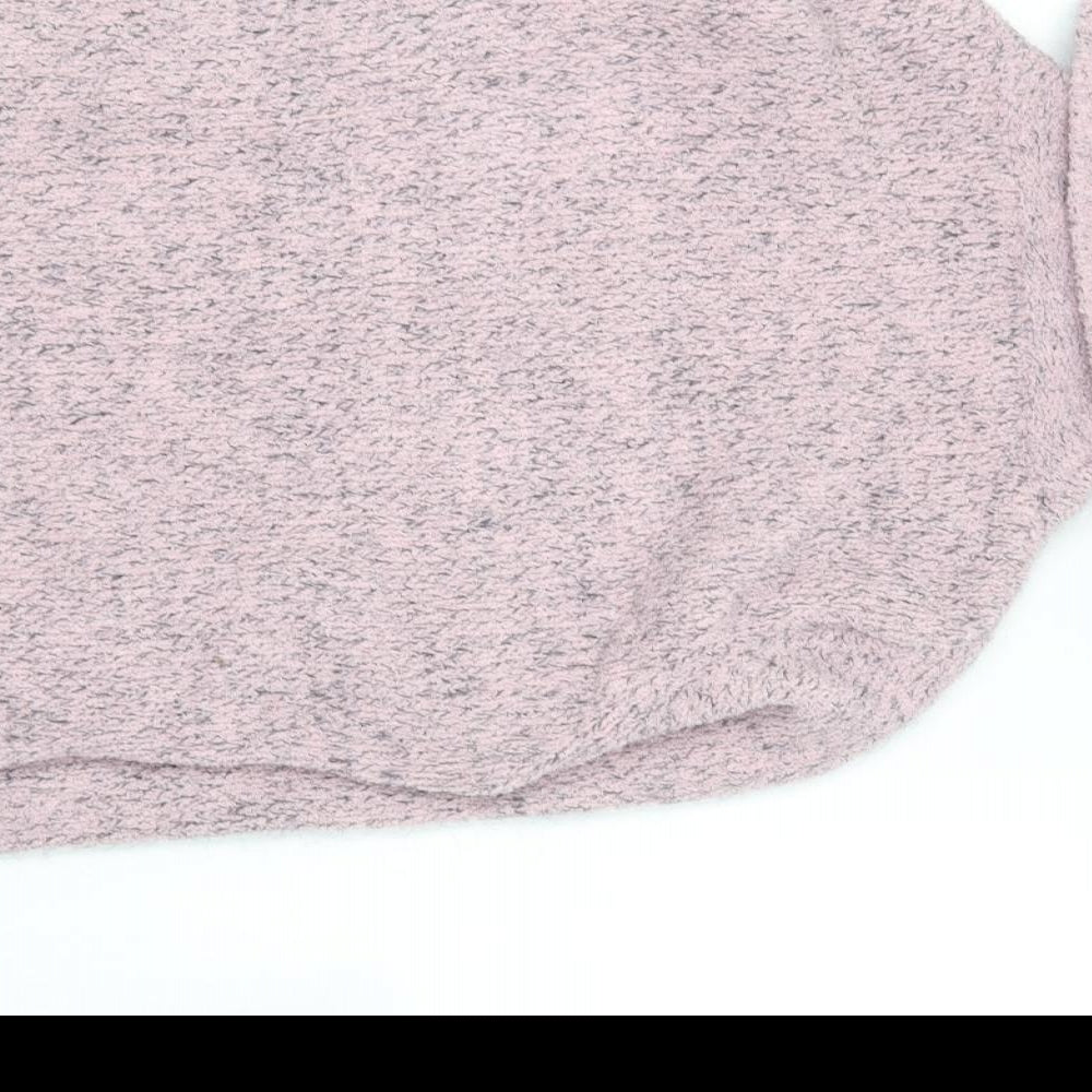 Viz-A-Viz n Womens Pink Roll Neck  Polyester Pullover Jumper Size 10