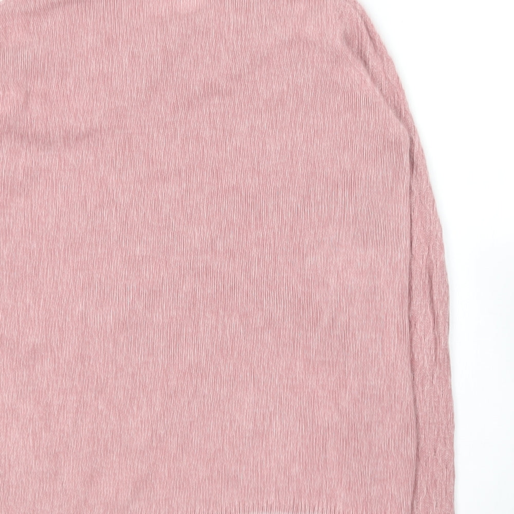 Isle Essentials  Womens Pink Round Neck  Acrylic Pullover Jumper Size 10