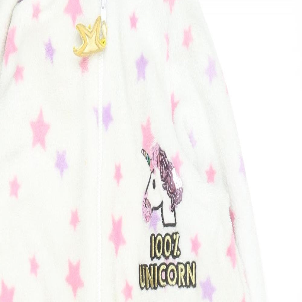 Primark Womens Multicoloured Geometric Polyester Top One Piece Size 10   - Unicorn