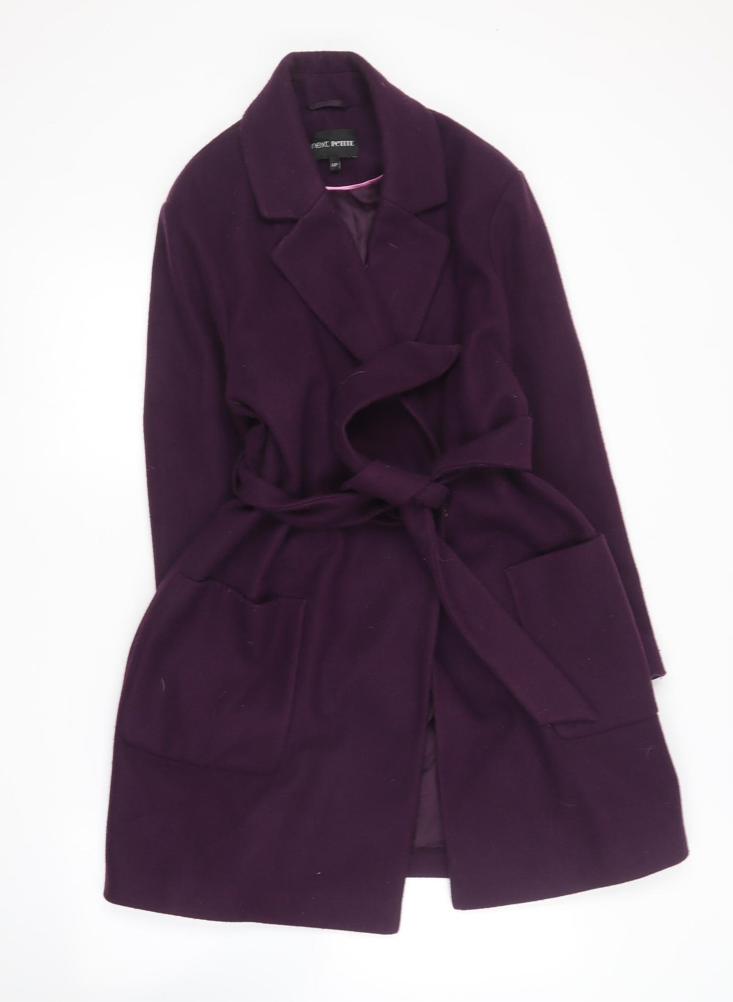 NEXT Womens Purple   Overcoat Coat Size 14