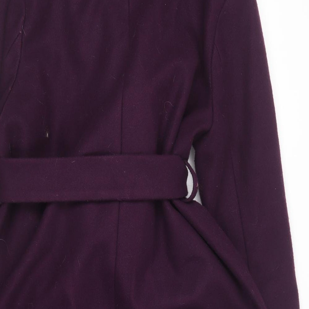 NEXT Womens Purple   Overcoat Coat Size 14