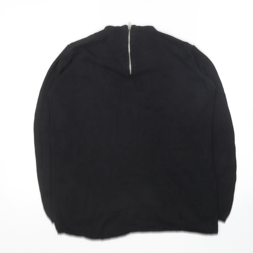 Atmosphere Womens Black Round Neck  Viscose Pullover Jumper Size 10