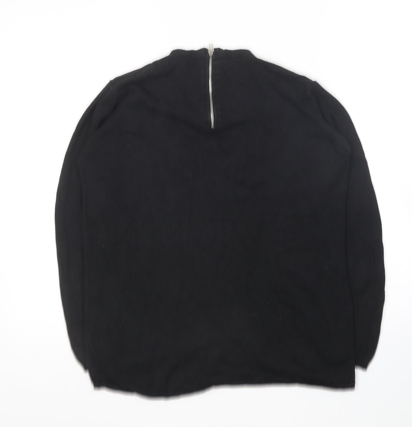 Atmosphere Womens Black Round Neck  Viscose Pullover Jumper Size 10