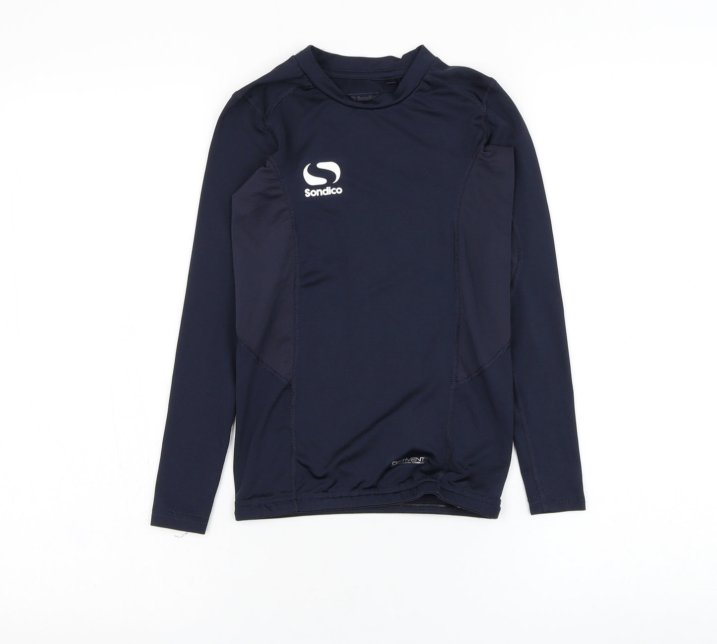 Sondico Boys Blue  Cotton Basic T-Shirt Size 9-10 Years Round Neck Pullover