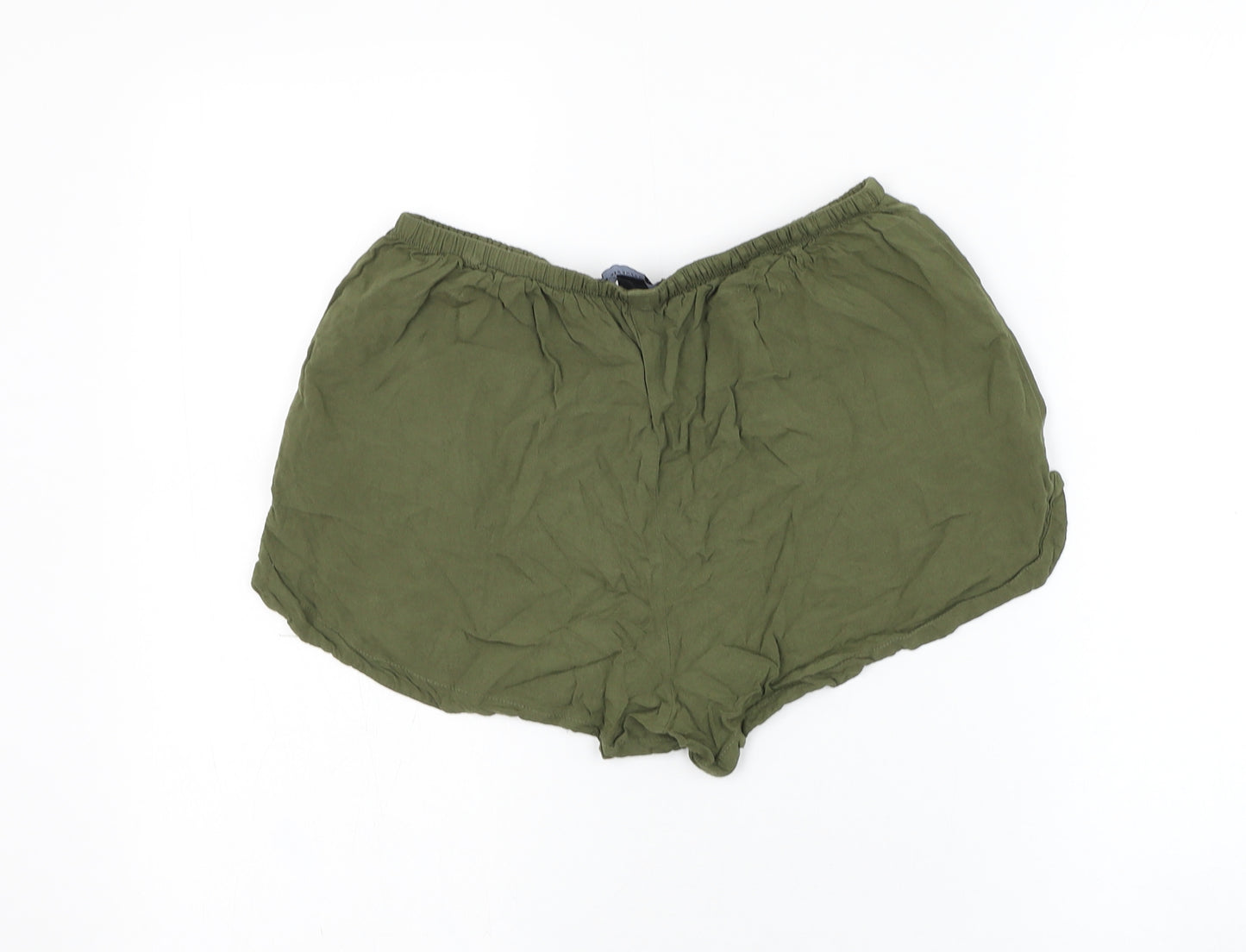 Atmosphere Womens Green  Polyester Hot Pants Shorts Size 10 L3 in Regular Drawstring