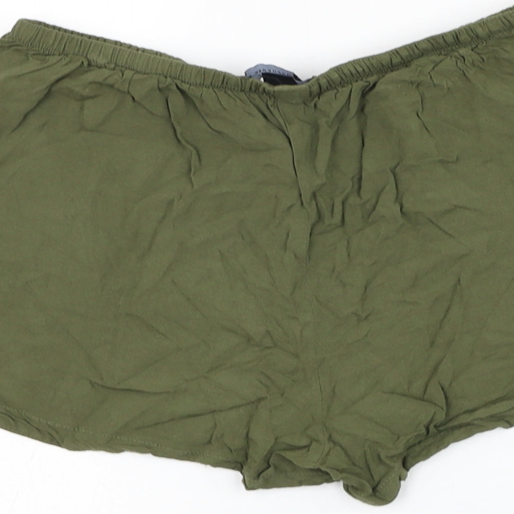Atmosphere Womens Green  Polyester Hot Pants Shorts Size 10 L3 in Regular Drawstring