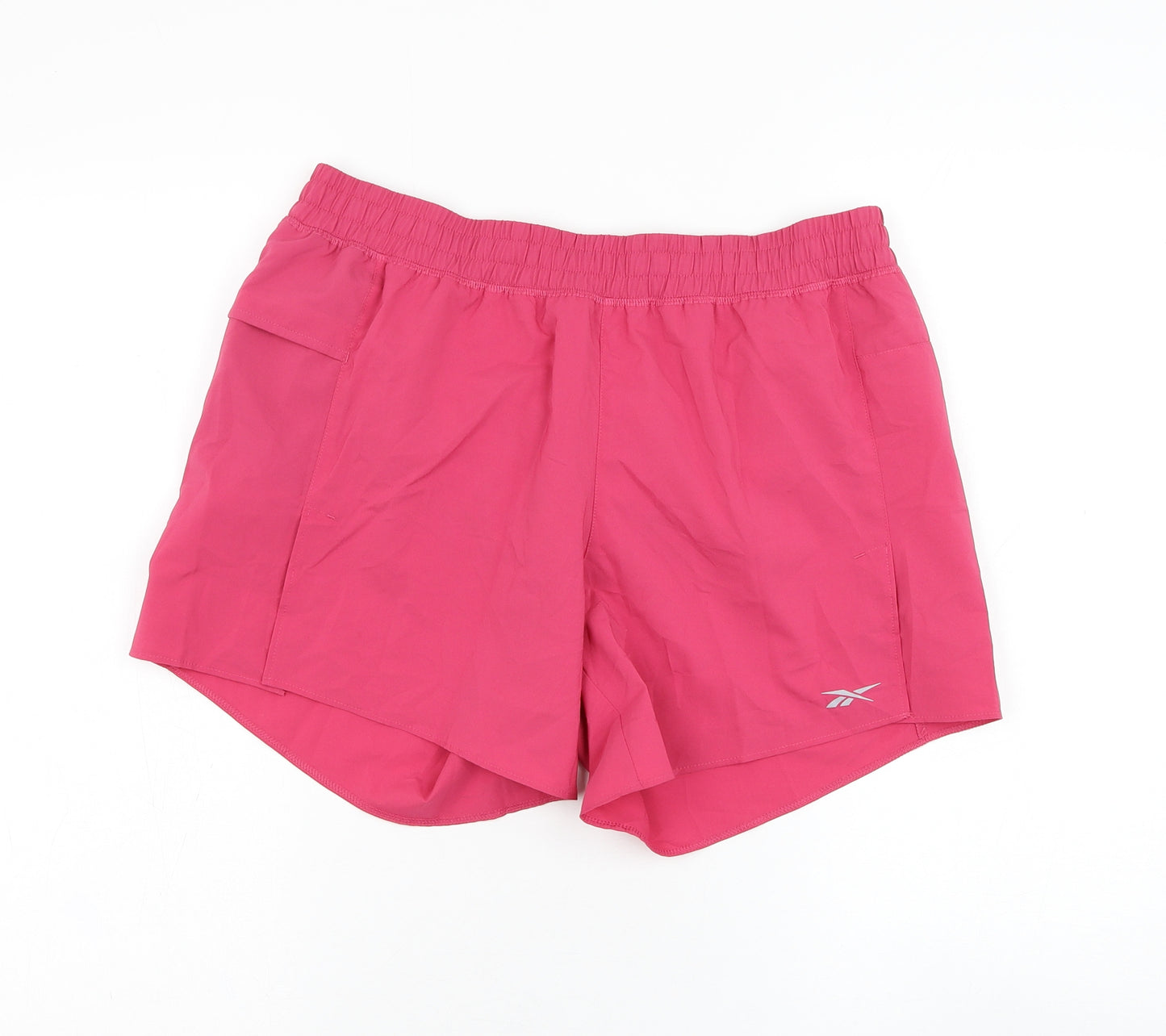 Reebok Womens Pink  Polyester Athletic Shorts Size 12 L5 in Regular
