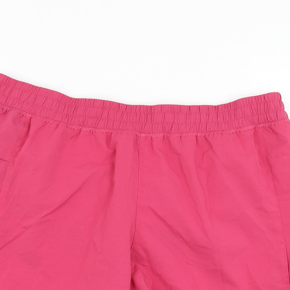Reebok Womens Pink  Polyester Athletic Shorts Size 12 L5 in Regular