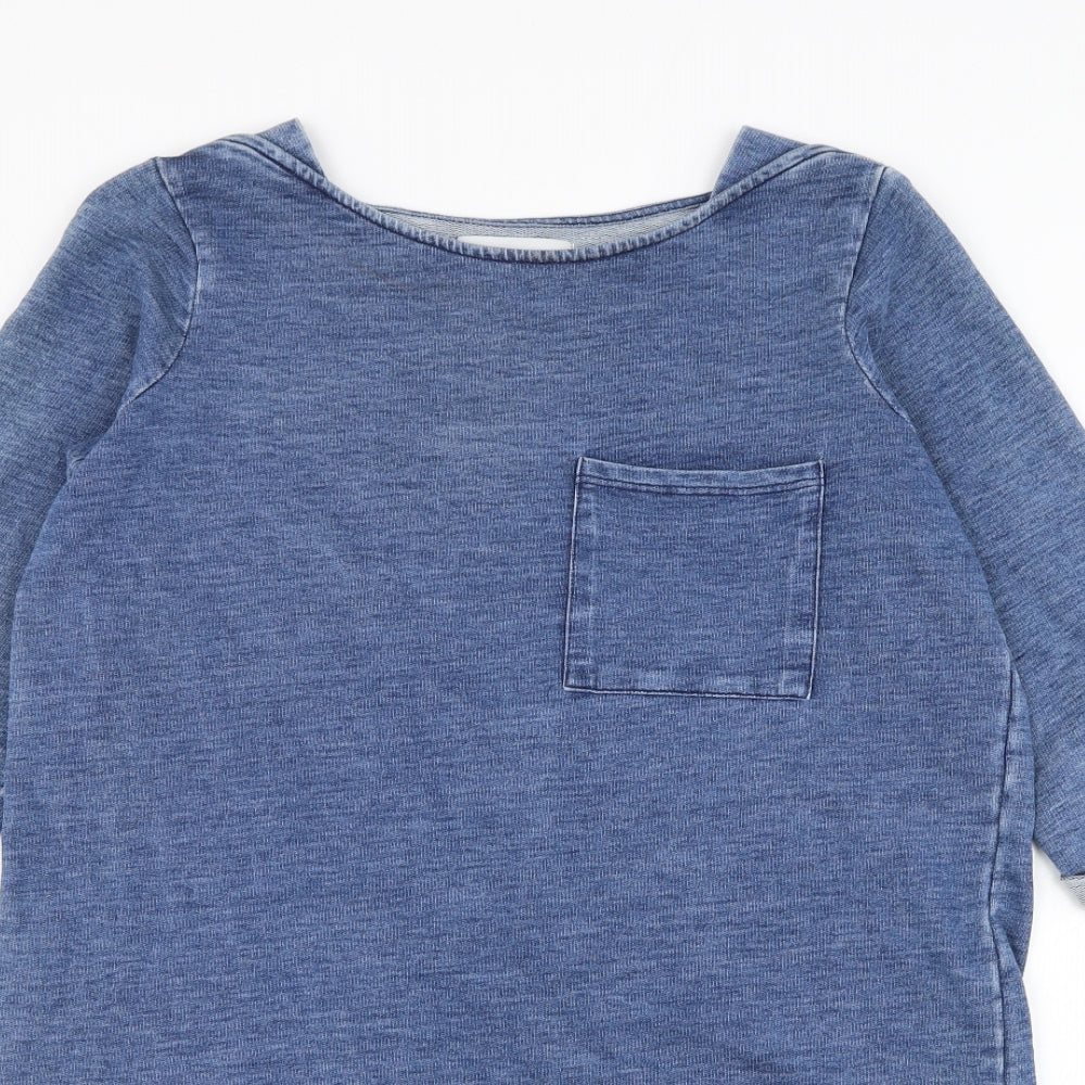NEXT Womens Blue  Cotton Pullover Sweatshirt Size 12  Pullover