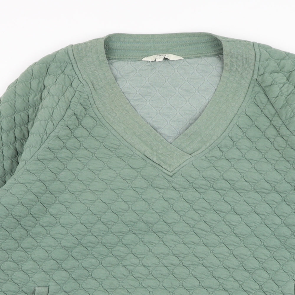 NEXT Womens Green  Cotton Pullover Sweatshirt Size L  Pullover