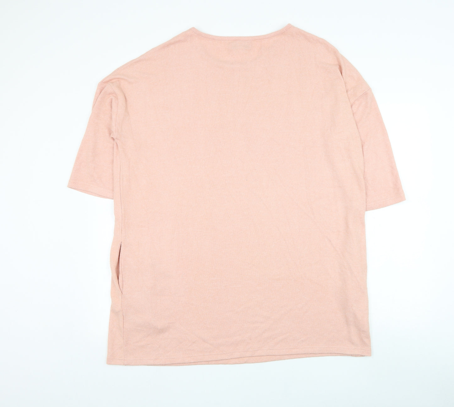 J.D Williams Womens Pink Round Neck  Viscose Pullover Jumper Size 14