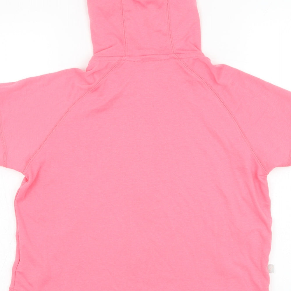 LA Gear Girls Pink  Polyester Full Zip Hoodie Size 8 Years  Zip