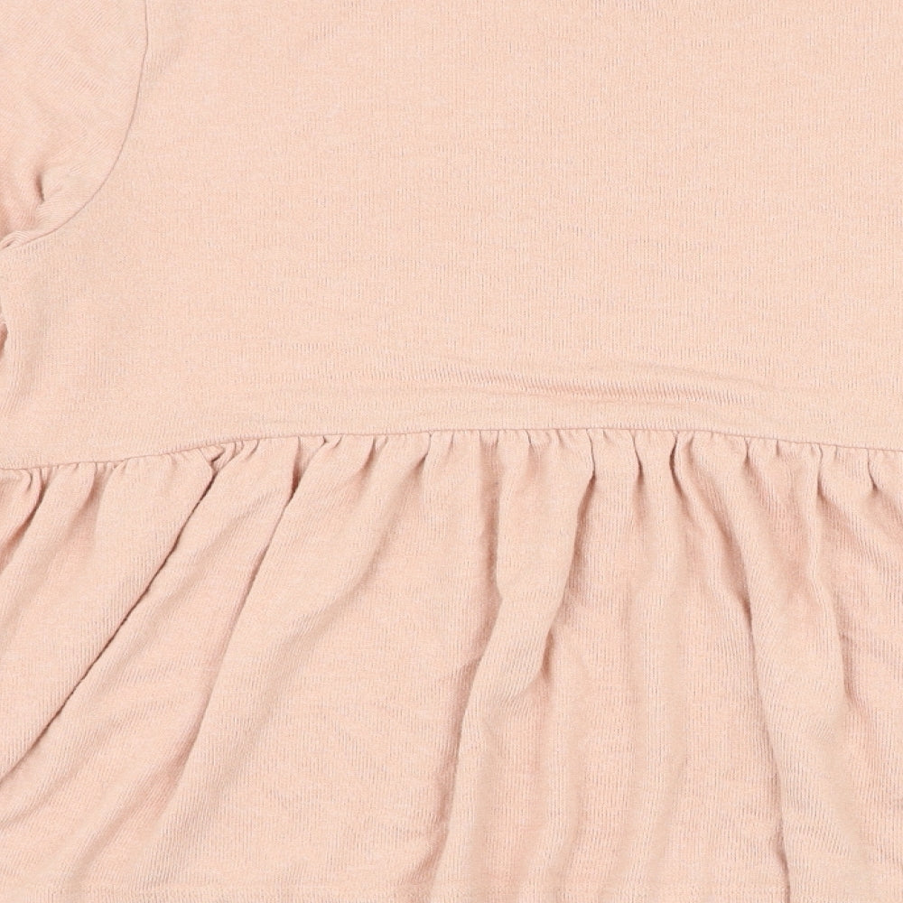 F&F Womens Pink Round Neck  Viscose Pullover Jumper Size 12