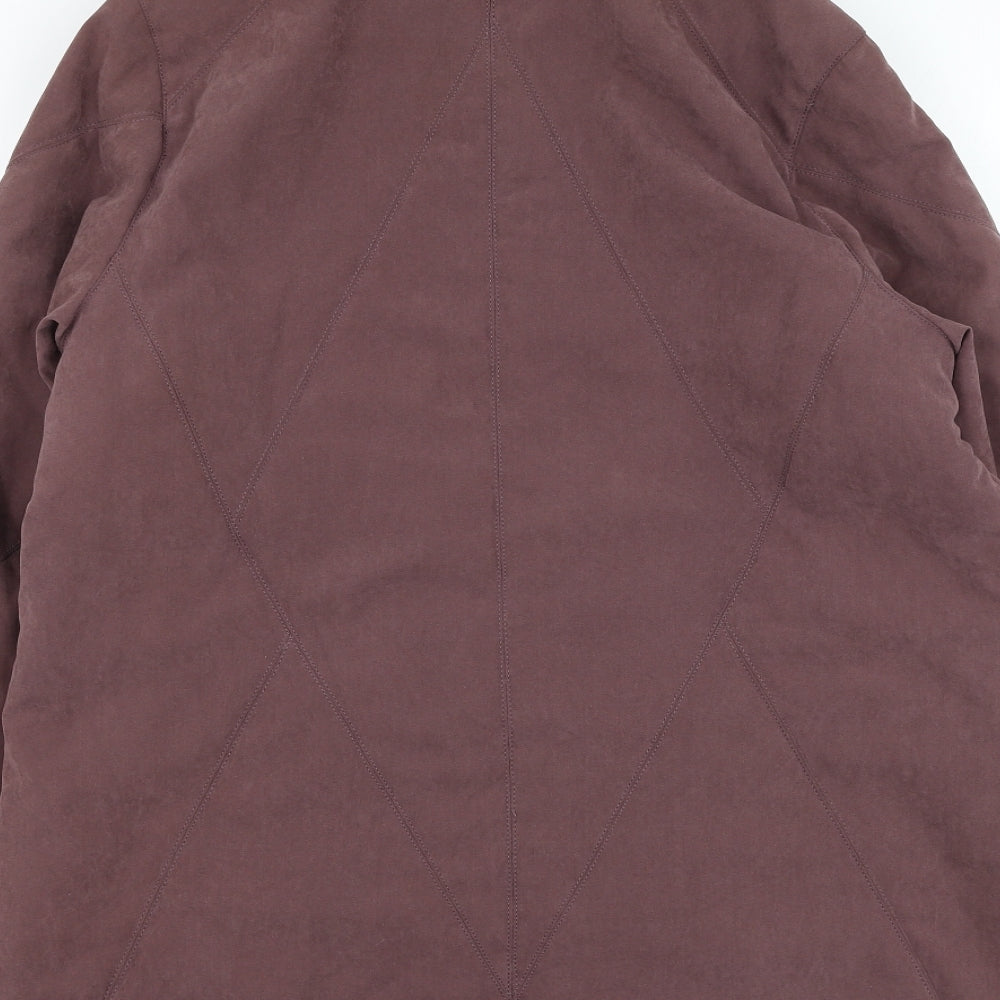 Soon Womens Purple   Overcoat Coat Size 14  Zip