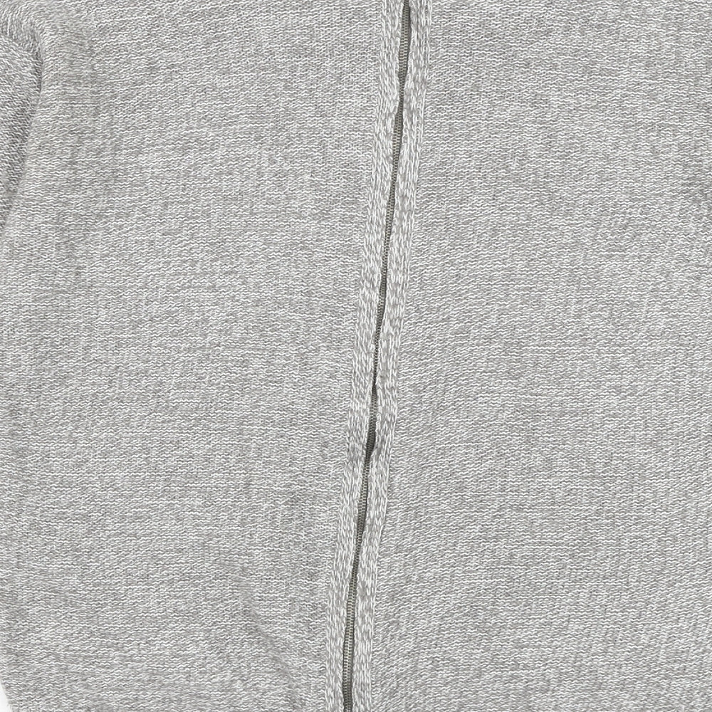 Papaya Womens Grey Round Neck  Acrylic Pullover Jumper Size S