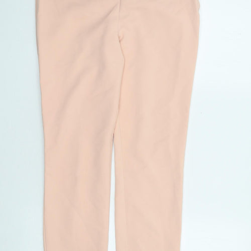 Zara Womens Pink  Polyester Trousers  Size M L27 in Regular Zip