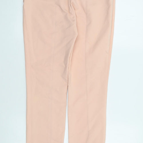 Zara Womens Pink  Polyester Trousers  Size M L27 in Regular Zip