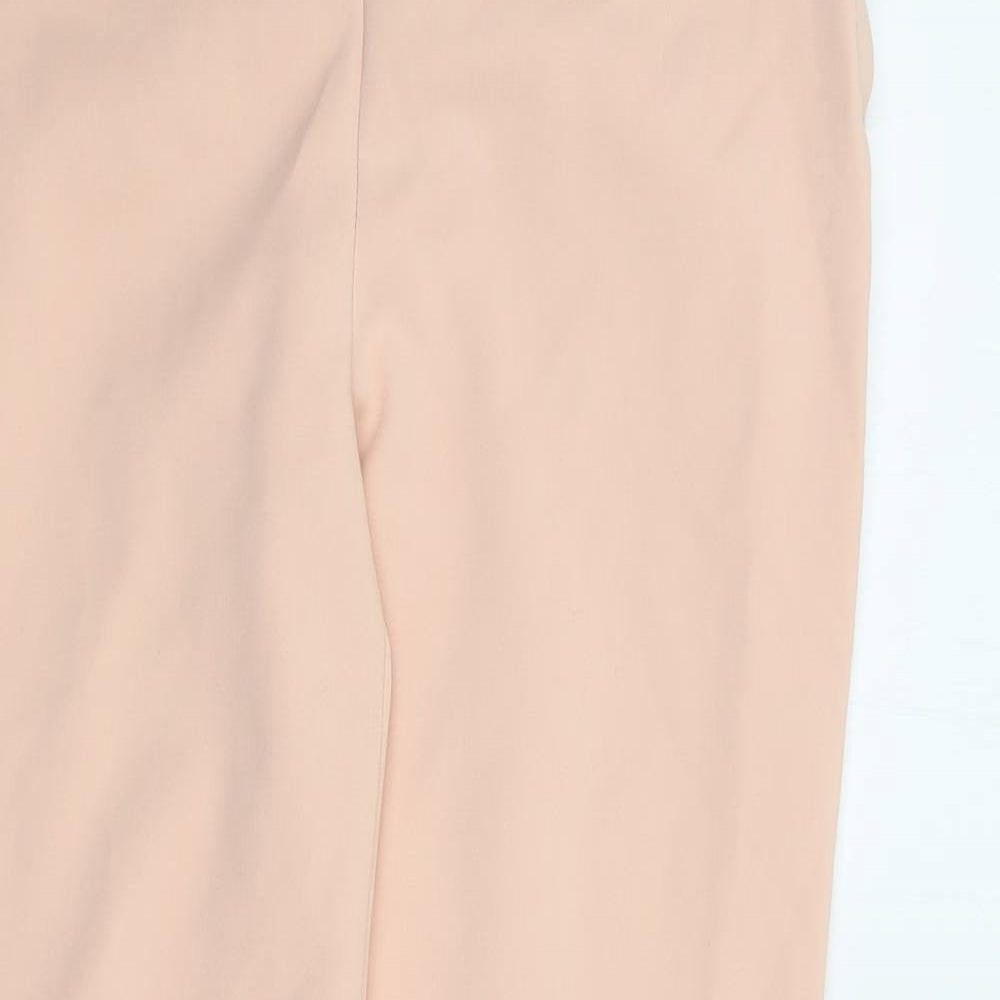 Zara Womens Pink  Polyester Trousers  Size M L27 in Regular Zip