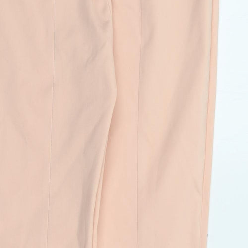 Zara Womens Pink  Polyester Trousers  Size M L27 in Regular Zip