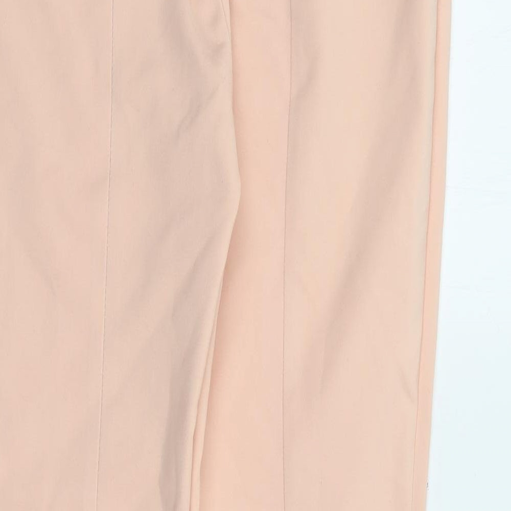 Zara Womens Pink  Polyester Trousers  Size M L27 in Regular Zip