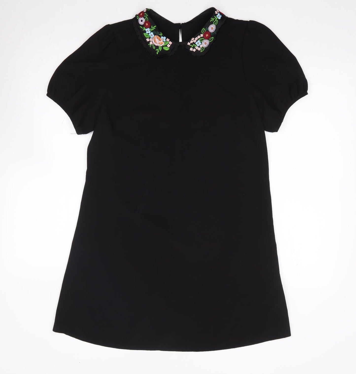 New Look  Womens Black  Polyester A-Line  Size 10  Collared Pullover