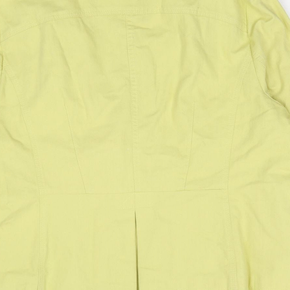 Per Una Womens Yellow   Jacket  Size 20  Button