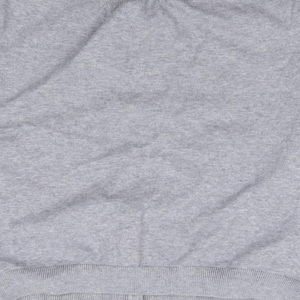 Boden Womens Grey Round Neck  Cotton Cardigan Jumper Size 16