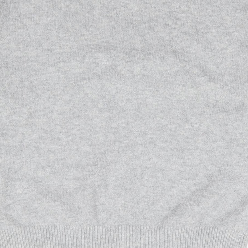 Springfield Womens Grey Crew Neck  Acrylic Pullover Jumper Size S