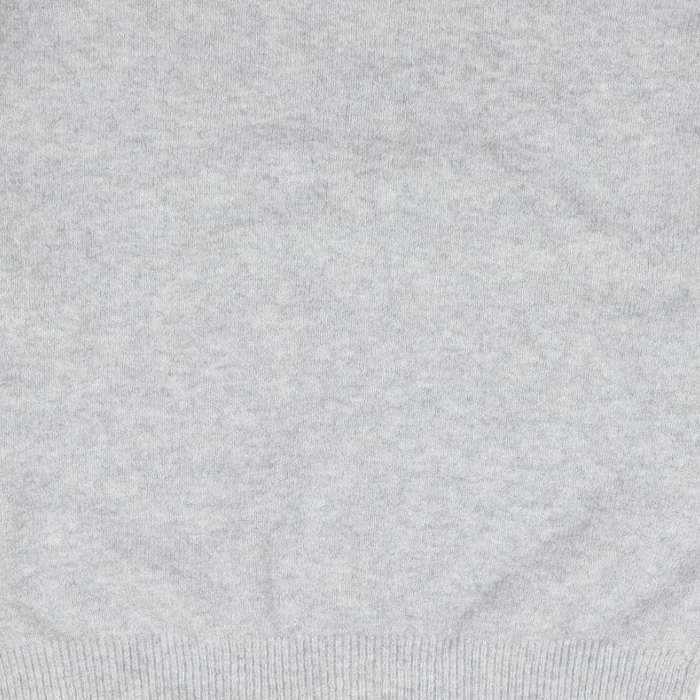 Springfield Womens Grey Crew Neck  Acrylic Pullover Jumper Size S