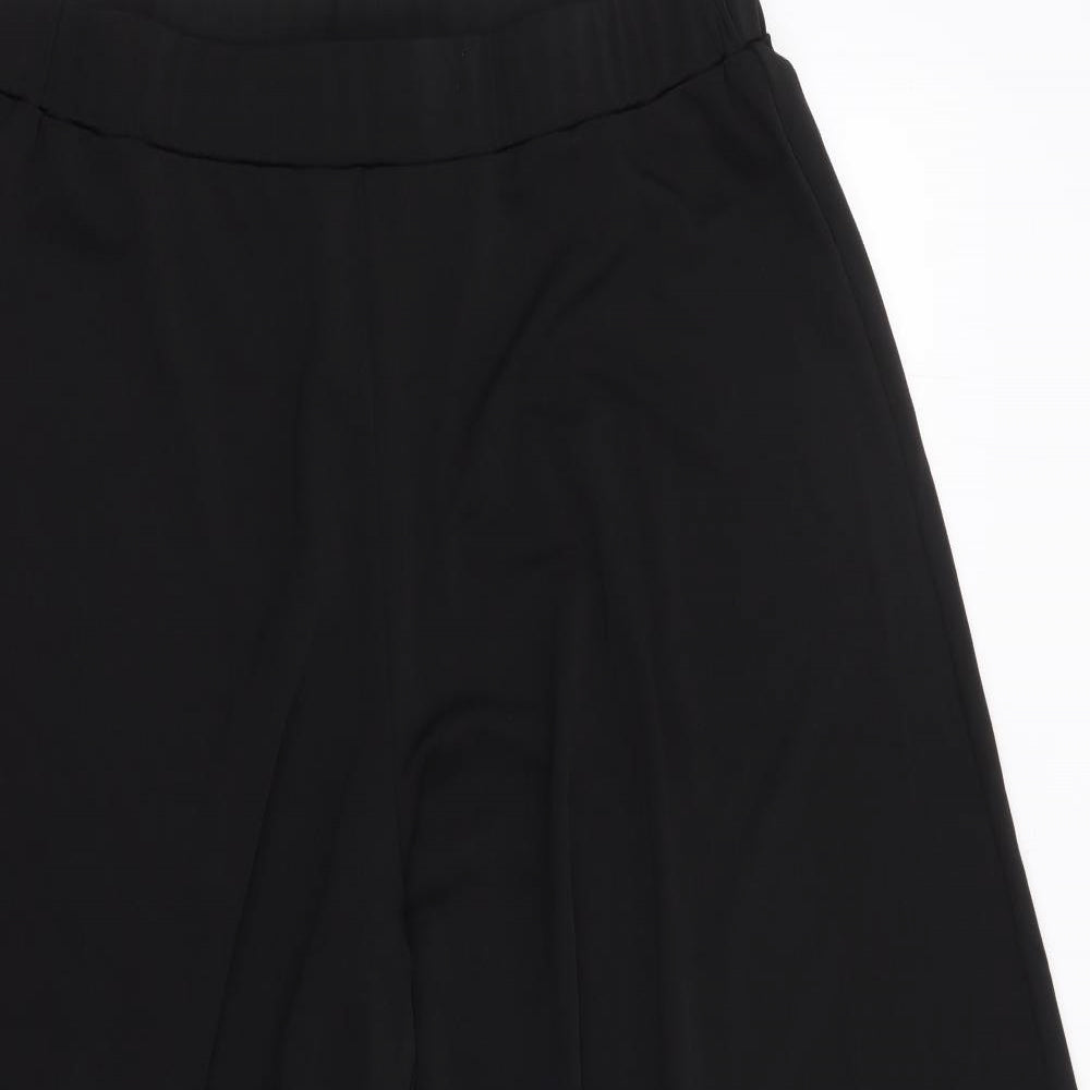 Shein Curve Womens Black  Polyester Cropped Trousers Size XL L26 in Regular