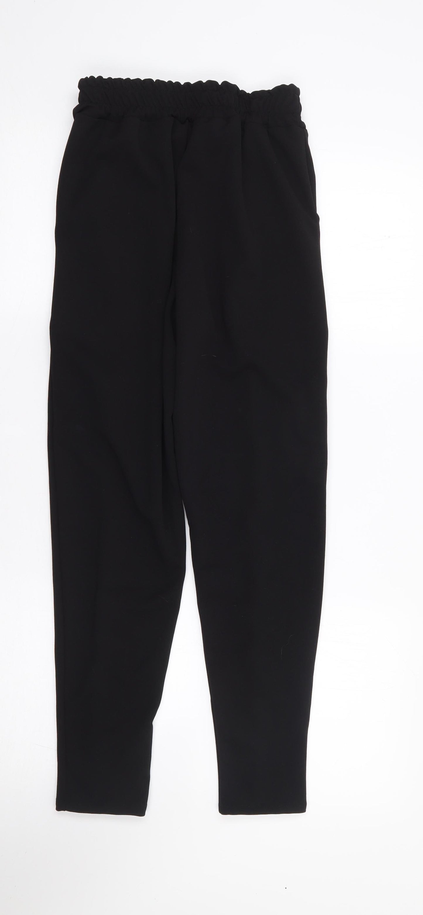 Verity Anne Womens Black  Polyester Trousers  Size XS L27 in Regular