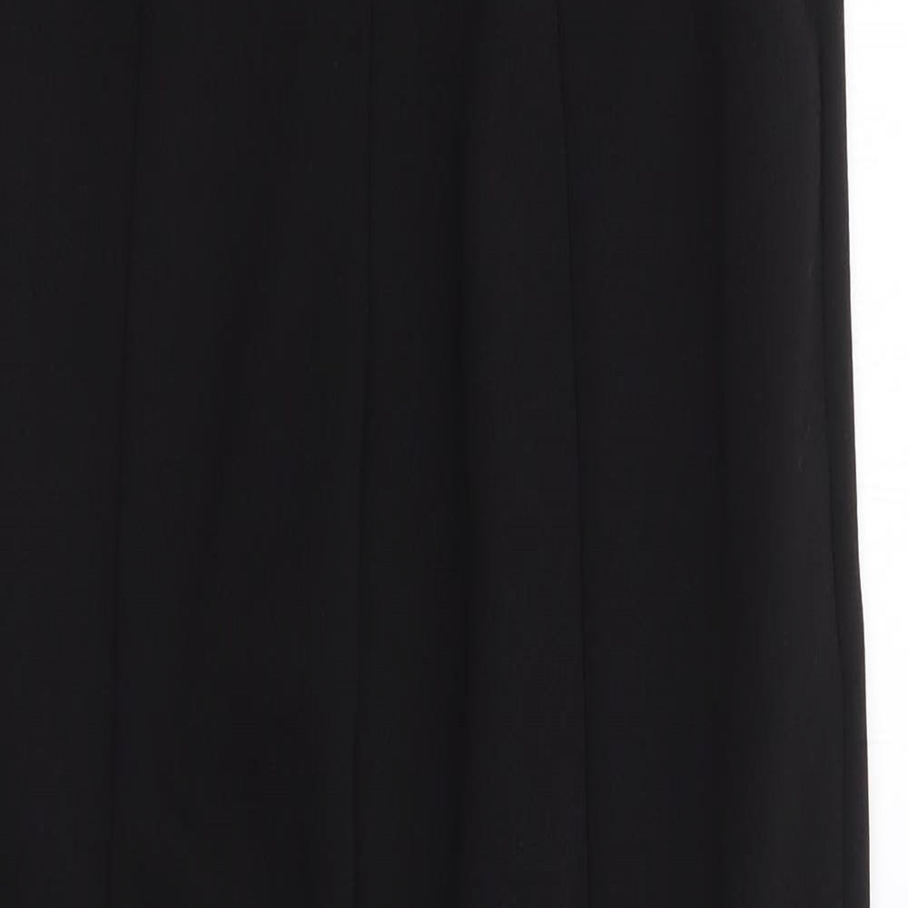 Verity Anne Womens Black  Polyester Trousers  Size XS L27 in Regular
