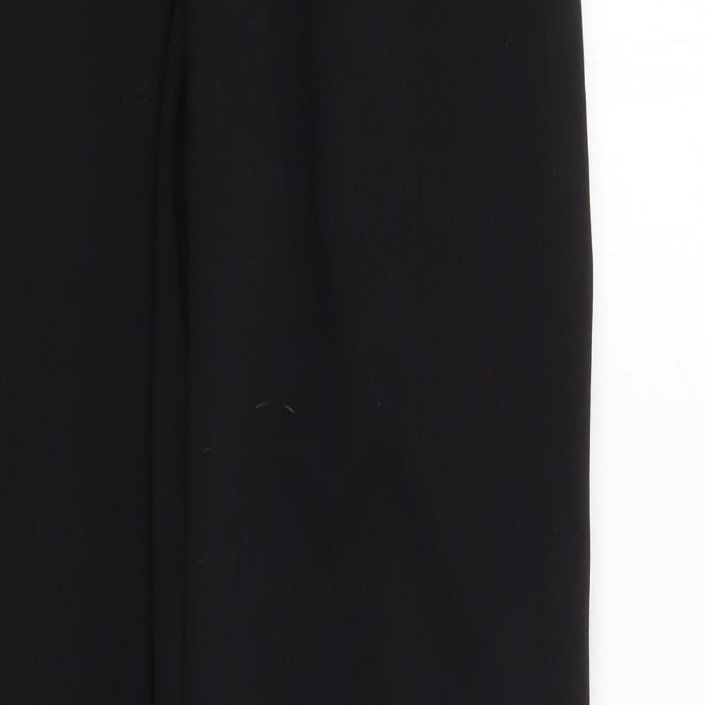 Verity Anne Womens Black  Polyester Trousers  Size XS L27 in Regular