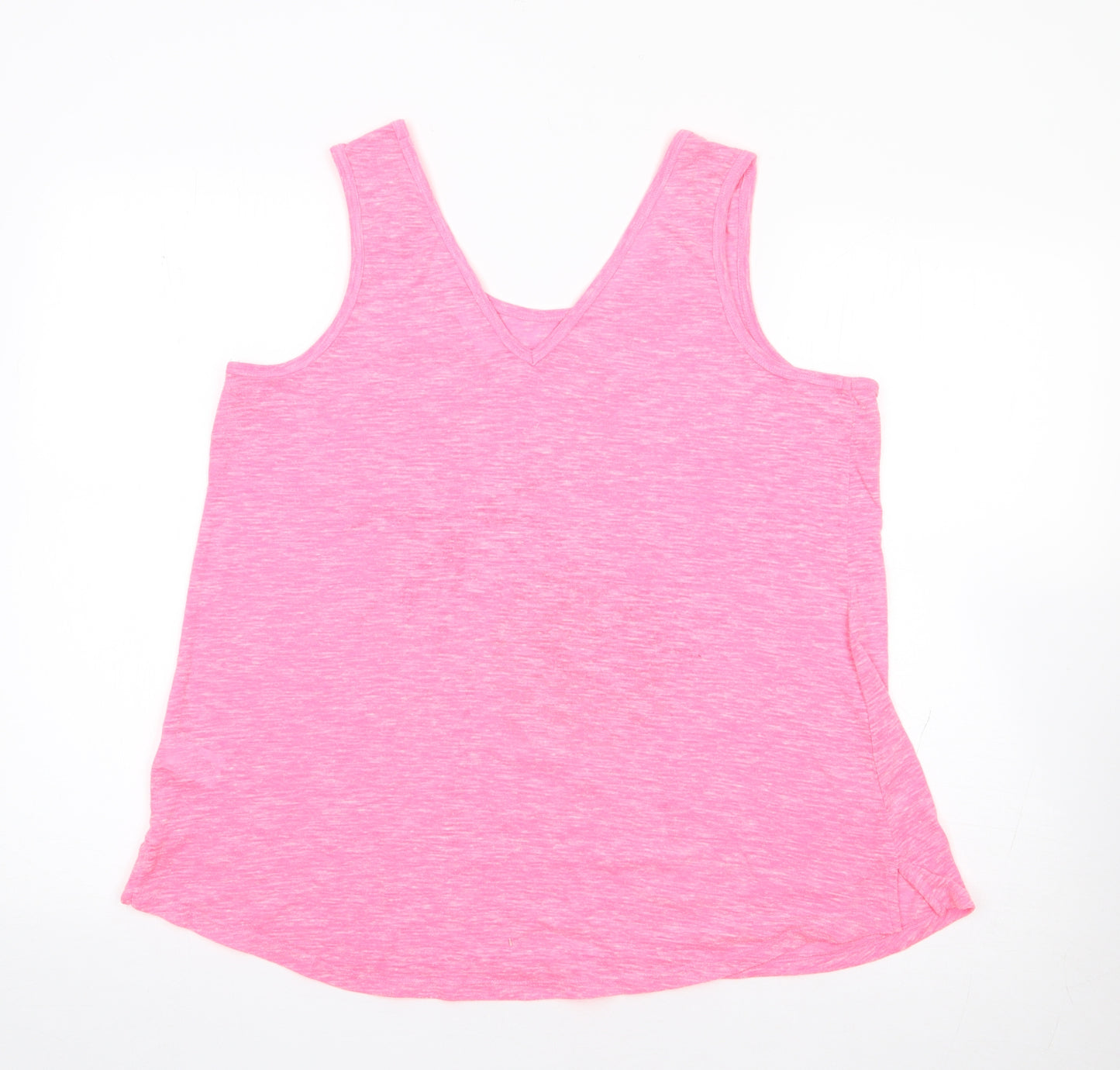 NEXT Womens Pink  Polyester Jersey Tank Size 18 Scoop Neck
