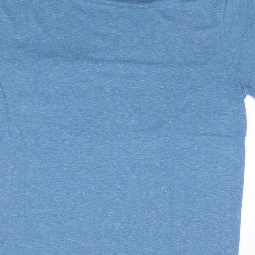 W&B Mens Blue  Polyester  Polo Size L Collared Pullover