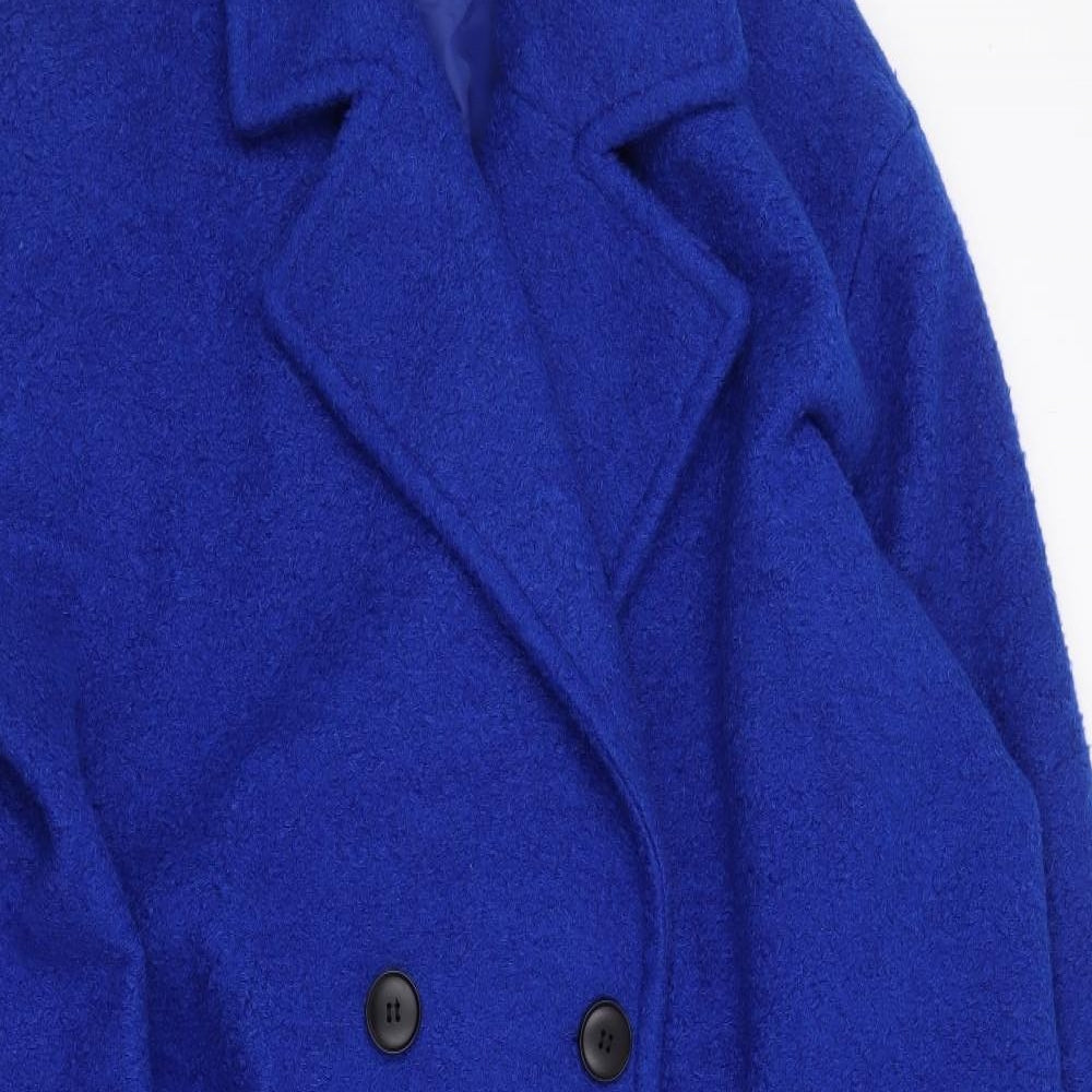 Primark Womens Blue   Jacket Coat Size 16  Button