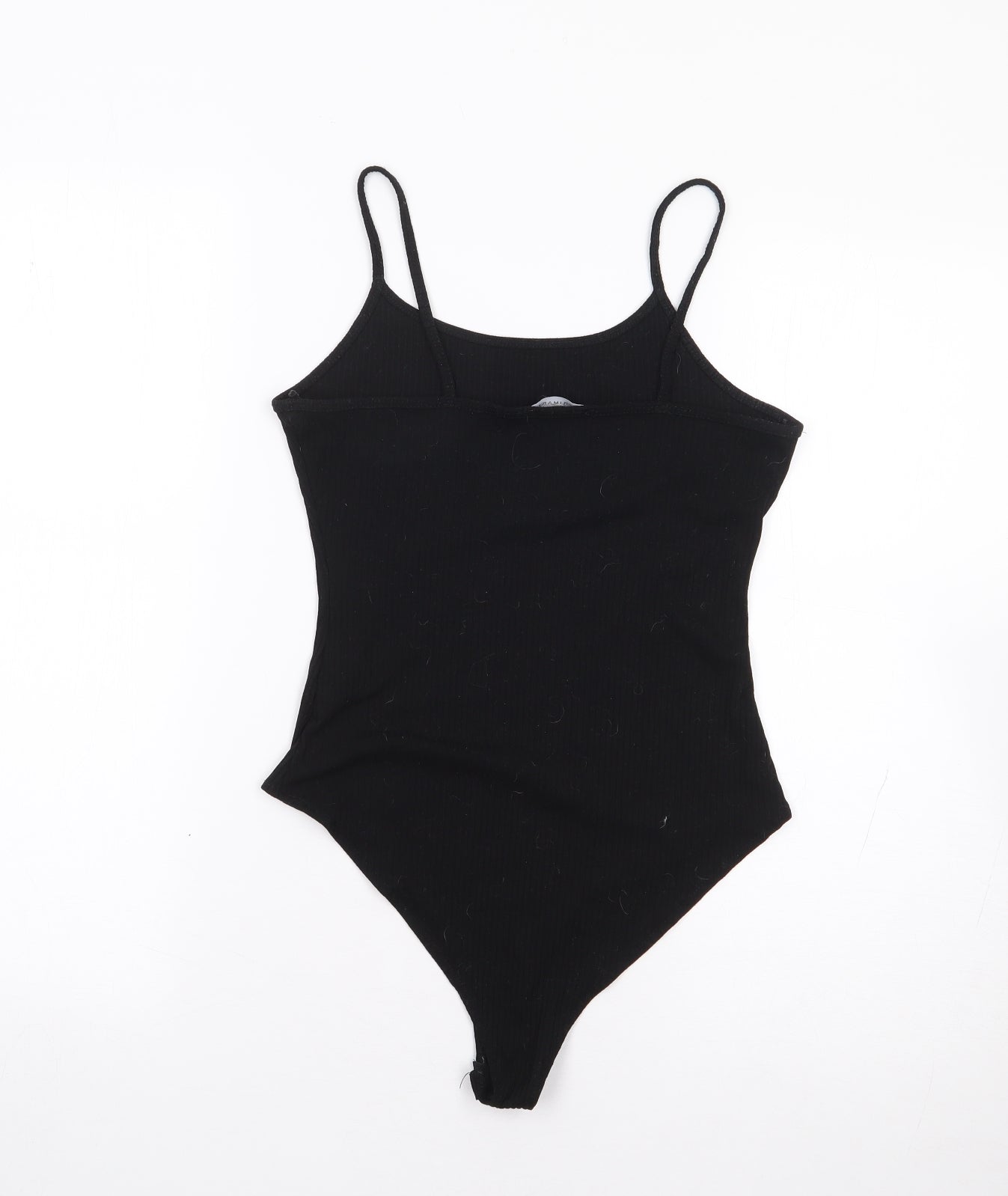 Primark Womens Black  Polyester Catsuit One-Piece Size 2XS  Snap - Ribbed