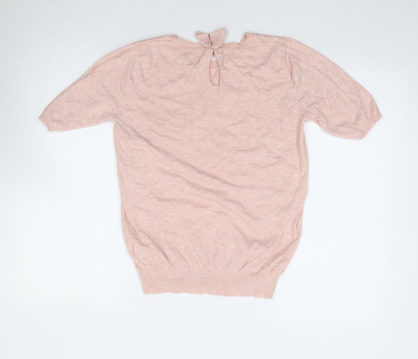 Next  Womens Pink Crew Neck  Cotton Pullover Jumper Size 10