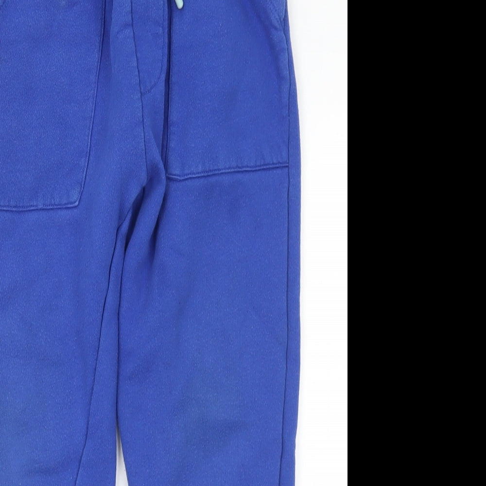 Leigh Tucker Boys Blue  Cotton Jogger Trousers Size 7-8 Years  Regular