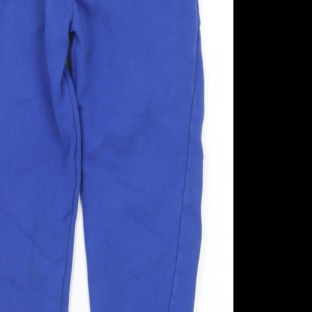 Leigh Tucker Boys Blue  Cotton Jogger Trousers Size 7-8 Years  Regular