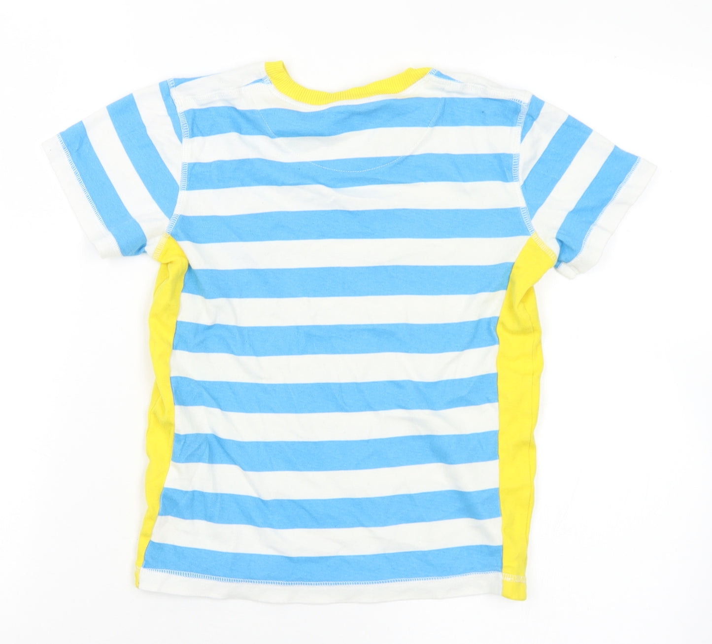 Willow Girls Multicoloured Striped Cotton Basic T-Shirt Size 9-10 Years Crew Neck