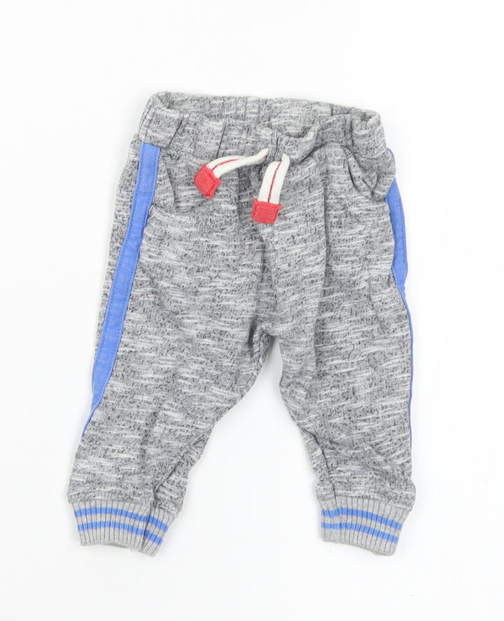Heatons Boys Grey  Cotton Jogger Trousers Size 3-6 Months